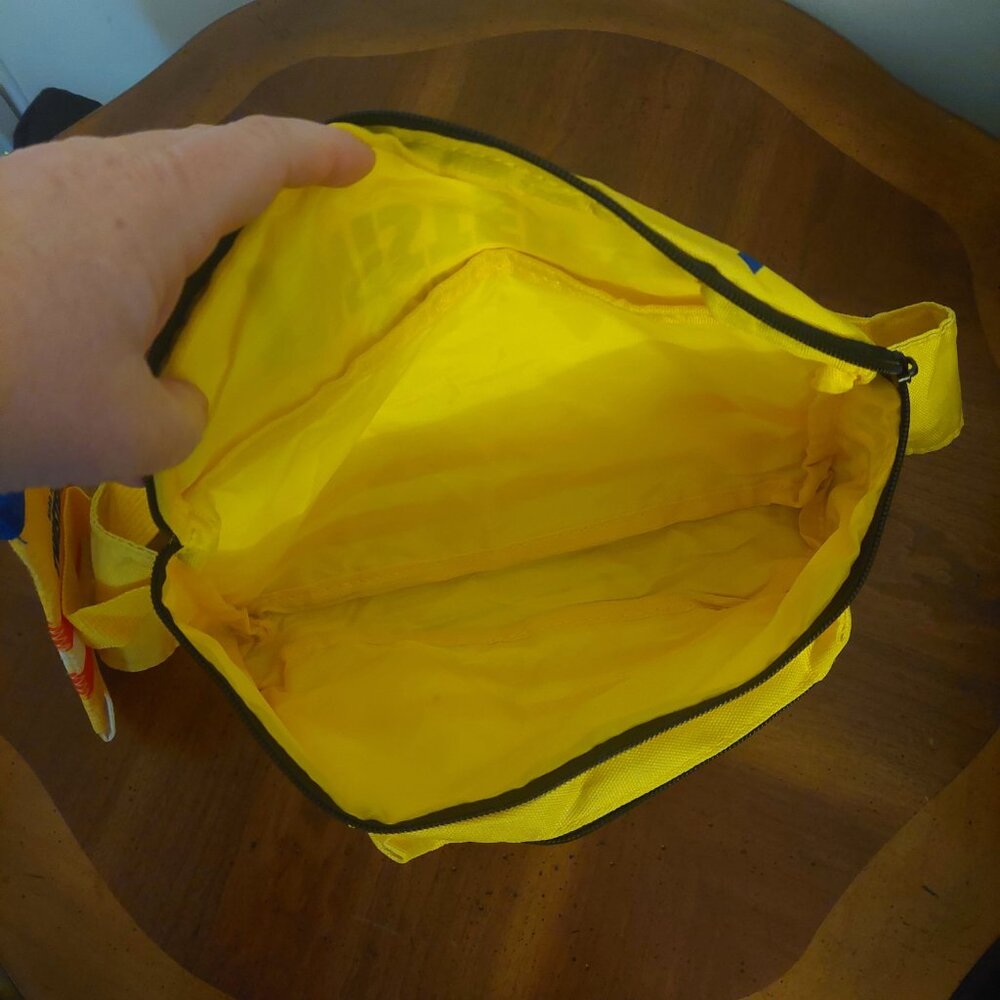 Twisted Tea Hard Iced Tea Yellow Fanny Pack With Koozie Eagle Red White and Blue - Picture 7 of 7